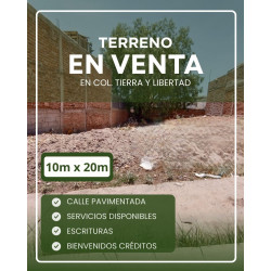 TERRENO TIERRA Y LIBERTAD