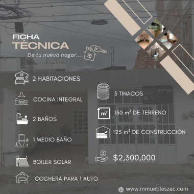 CASA EN CENTRO DE GUADALUPE, ZAC